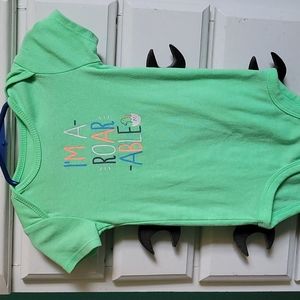 Carters short sleeved onesie and pant set